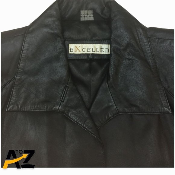 Women's Excelled Black Leather Jacket Size S - Picture 7 of 14